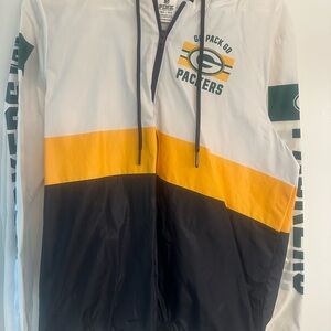 PINK Victoria's Secret Green Bay Packers Jacket - White, Yellow, Black